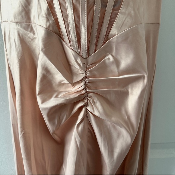 GoodTime USA Light Pink Corset Halter Maxi Dress Women’s Size Medium NWT Prom - Picture 7 of 16